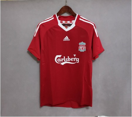 Liverpool 08/10 Home Red Soccer Jersey